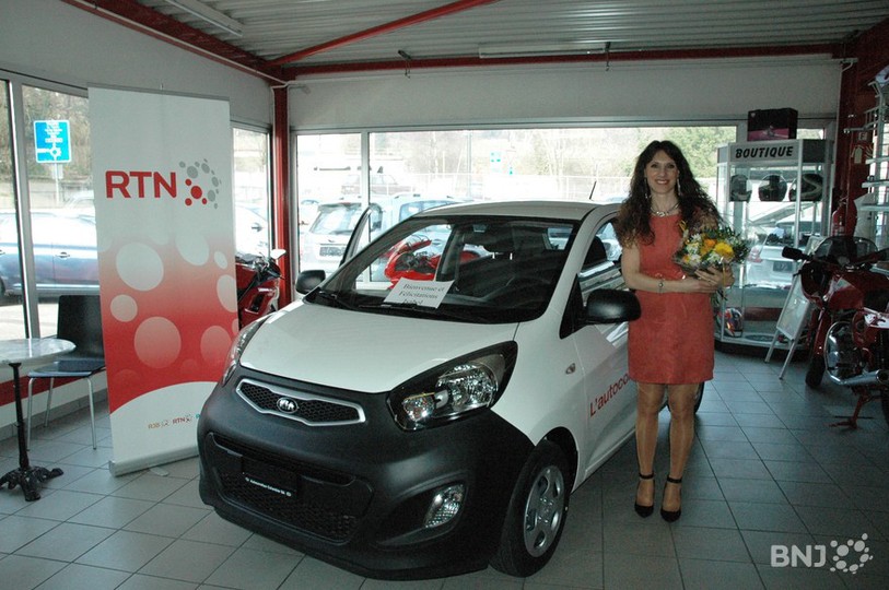 Isabel la gagnante de l’Autocollé RTN.