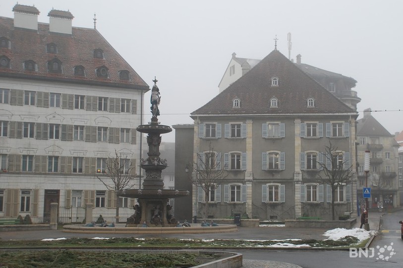 Des températures négatives doublées d'une lègère bruine et la ville se transforme en patinoire.