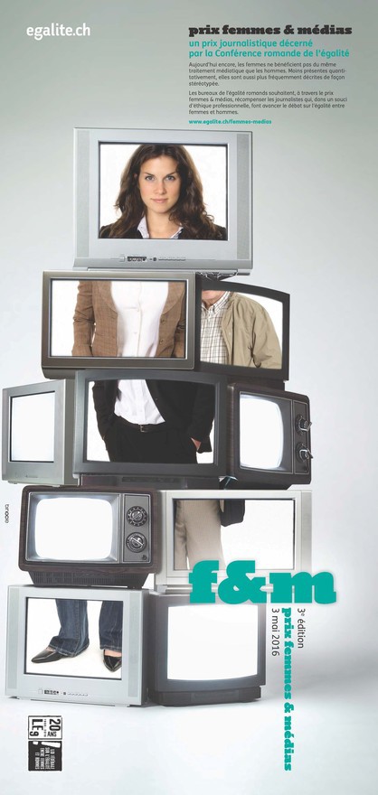 Ecrans de télévision avec femme découpée