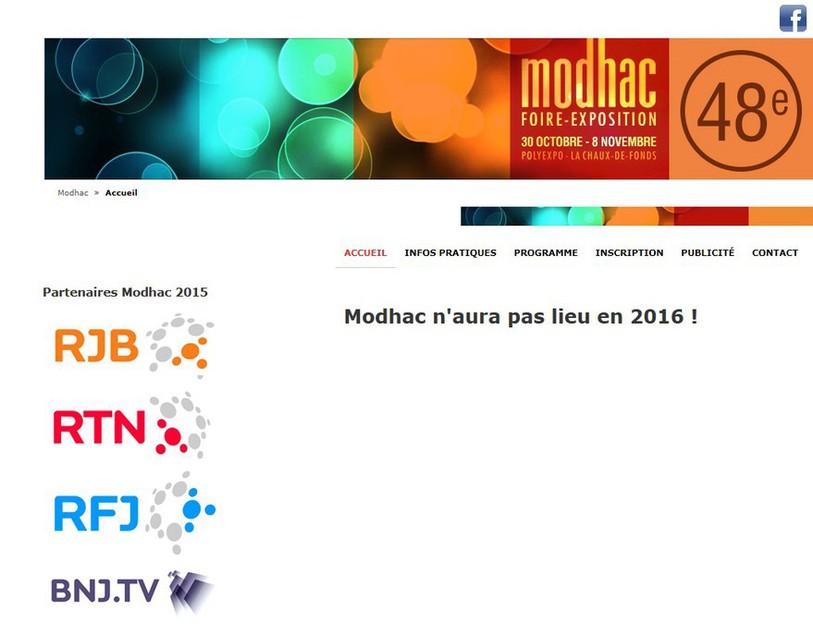 Le message publié sur le site internet de Modhac ne laisse pas planer le doute, et pourtant...