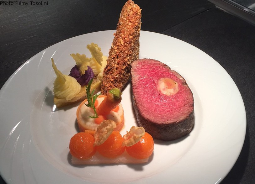 Le plat que Théo Moulun va réaliser pour le concours. Photo: Rémy Tosolini.