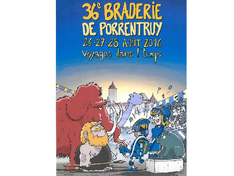 Affiche de la Braderie bruntrutaine 2016
