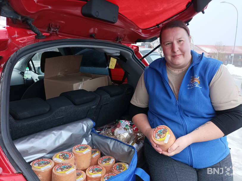 Katia Belser a sillonné la région pour trouver les produits qui seront servis ce jeudi à l'apéritif.
