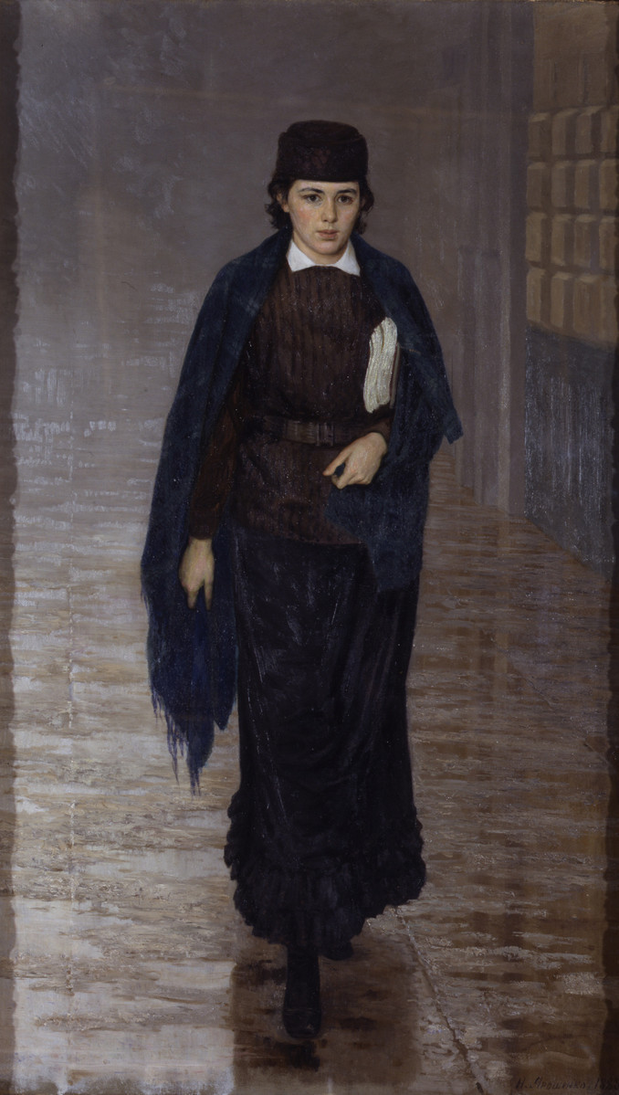 « Etudiante », une œuvre de Mykola Yaroschenko, qui a particulièrement fait scandale en 1883 (photo : The Kyiv National Art Gallery).