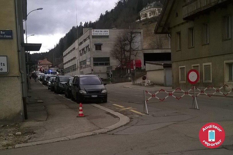 La rue des Billodes a été fermée pendant l'intervention des secours. (Photo Auditeur reporter)