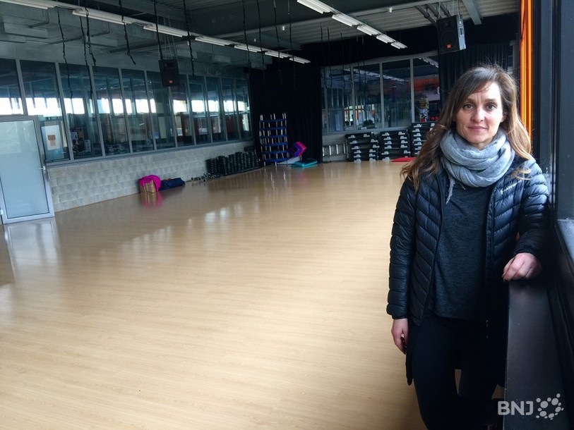Ada Pisino, directrice du Giant Studio, dans les anciens locaux de Serrières.