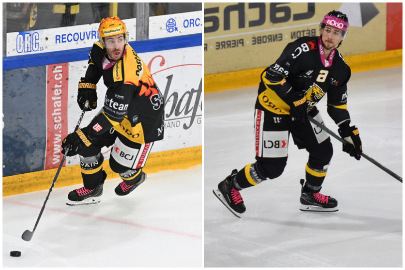 Les Ajoulots Philip-Michael Devos et Jérôme Leduc revêtiront le maillot du Team Canada en cette fin d'année.