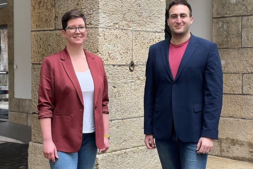 Elodie Paupe et Valentin Zuber prendront la tête de l'Office jurassien de la culture le 1er mars 2023. (Photo : canton du Jura).