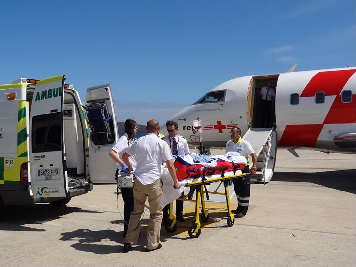 Un des avions-ambulance