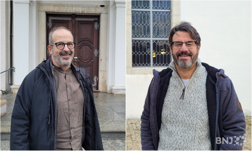 Didier Berret, diacre, et Reto Gmünder, pasteur (de gauche à droite).