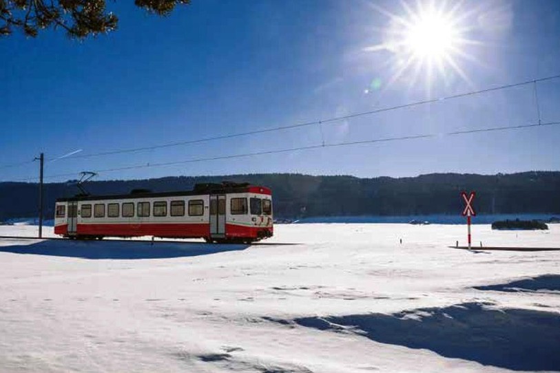 Le trafic ferroviaire entre La Chaux-de-Fonds et les Ponts-de-Martel va reprendre prochainement. ( Image: TransN. )