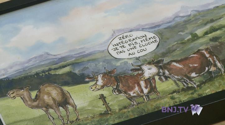 L'un des dessins de presse de l'exposition 