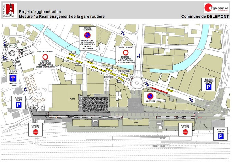 Travaux à Delémont