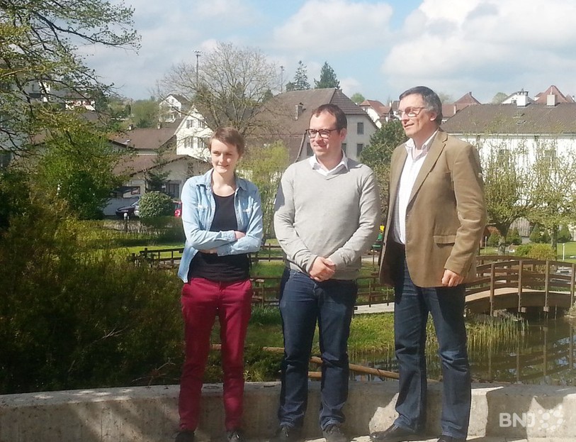 Laura Amstutz, Julien Loichat et François Berret ont présenté le nouveau centre de jour