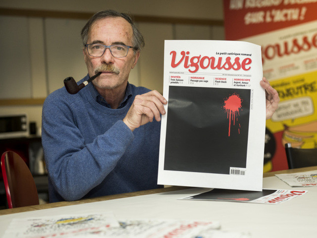 Barrigue et la nouvelle une de Vigousse en hommage à Charlie Hebdo