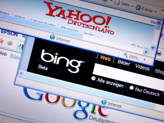 Google garde toujours une belle avance sur Yahoo! et Bing (sym).