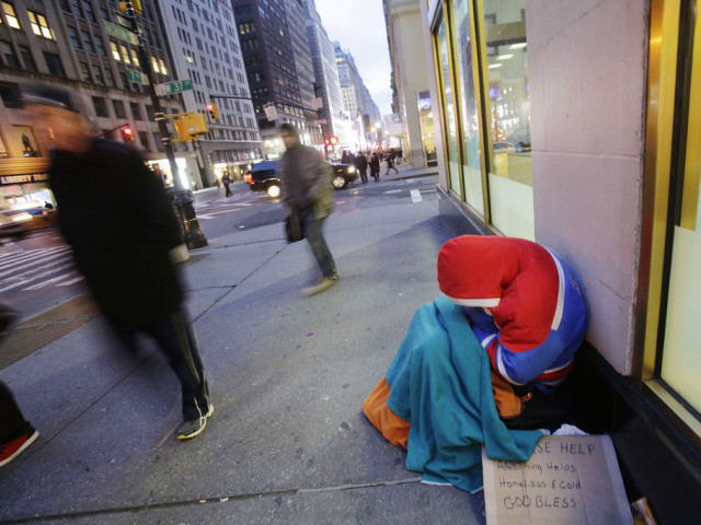 Nombre record de 60'000 personnes sans domicile fixe à New York