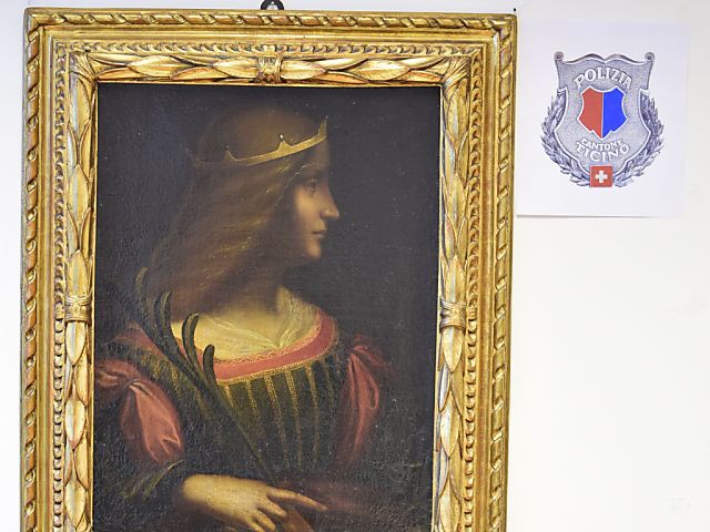 Toile attribuée à Léonard de Vinci saisie au Tessin