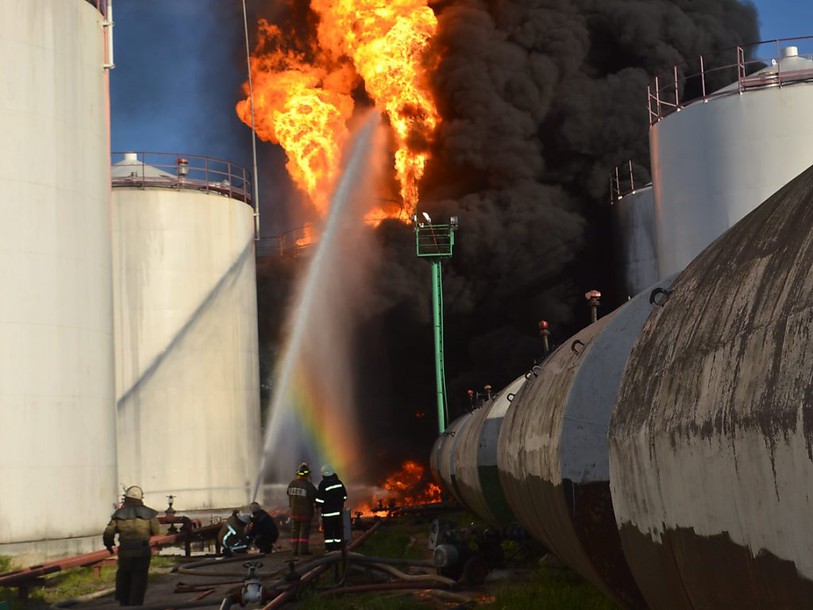 Incendie d'un dépôt de carburant près de Kiev, cinq morts