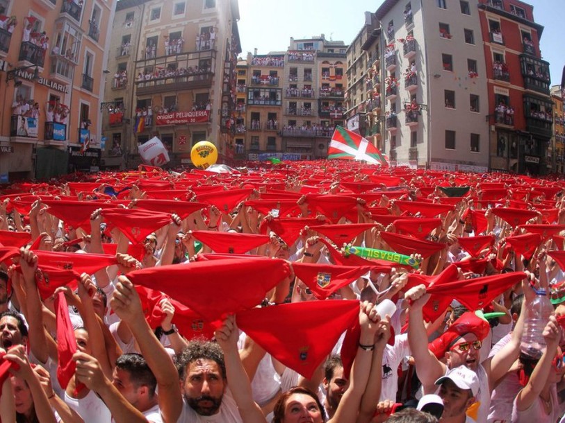 Neuf jours de folie pour la San Fermin à Pampelune en Espagne