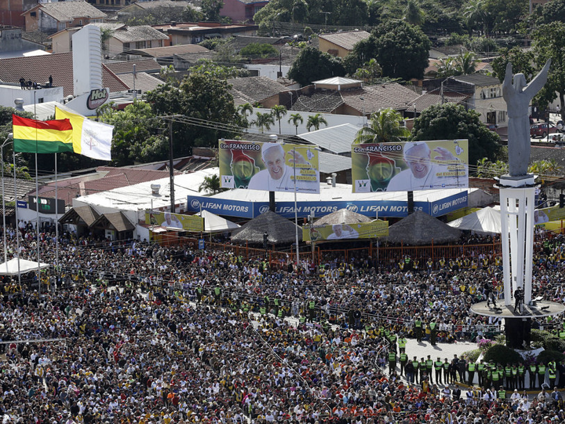 Le pape défend l'intégration de tous en Bolivie