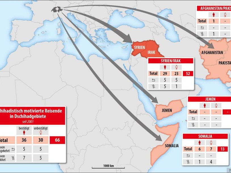 Douze djihadistes suisses sont probablement morts