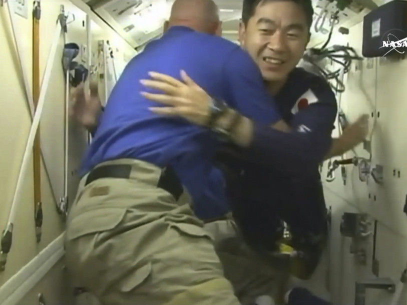 Trois astronautes arrivés à l'ISS dans un vaisseau Soyouz
