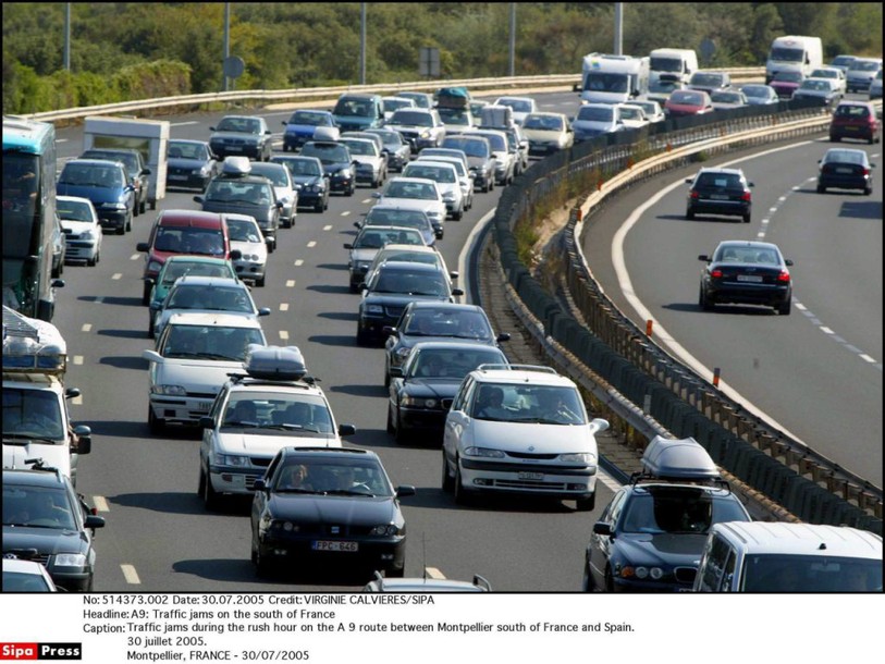 Après un pic à 880 km de bouchons, ça commence à mieux rouler