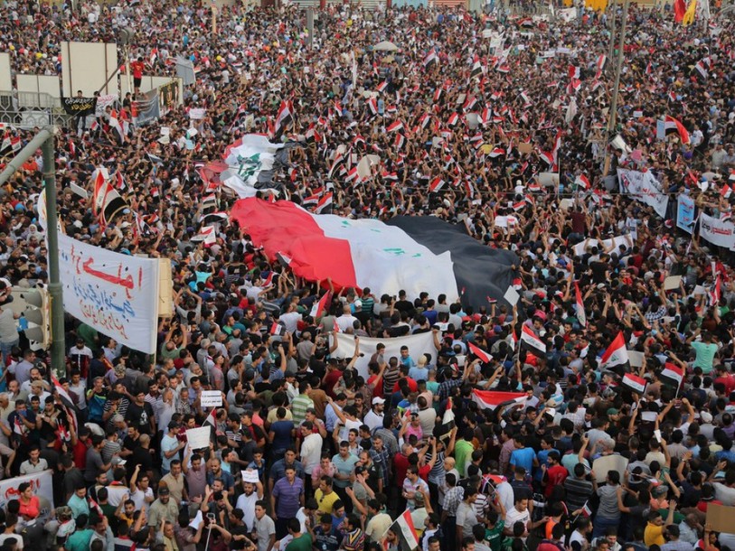 Manifestations monstres contre la corruption à Bagdad