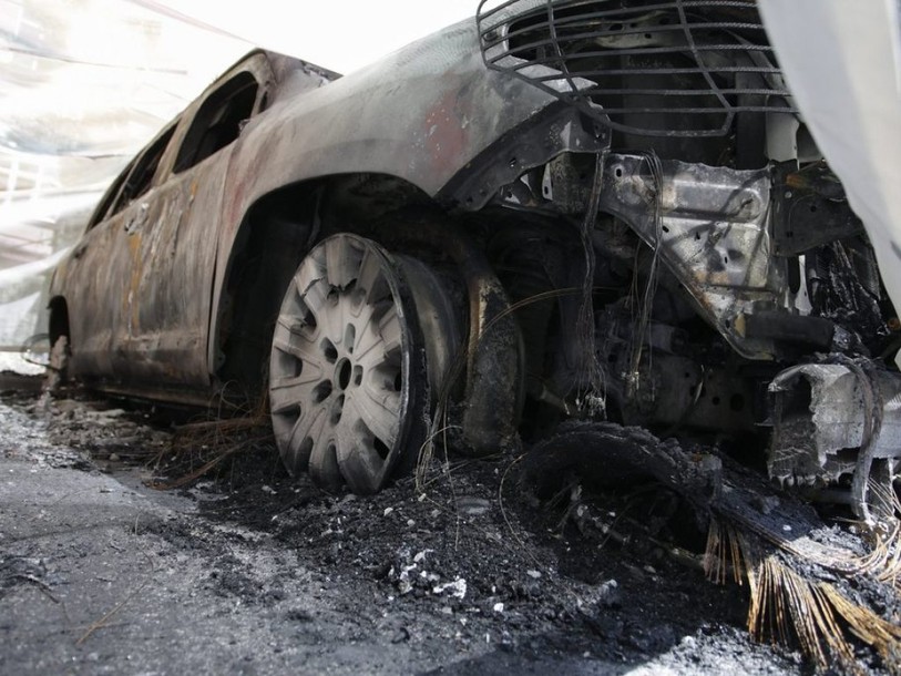 Quatre voitures blindées de l'OSCE détruites en Ukraine