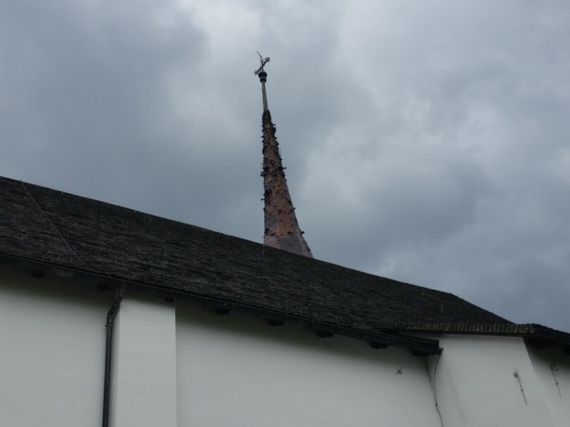 Le clocher de Münster foudroyé dimanche après-midi