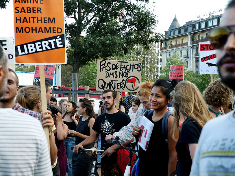 Meeting UDC avec Christoph Blocher sous haute surveillance à Genève