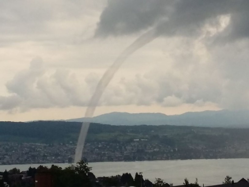 Une tornade a été observée sur le lac de Zurich