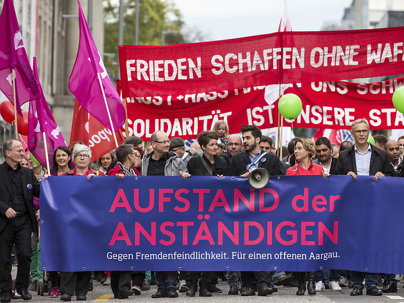 Trois mille personnes en soutien aux réfugiés à Aarau