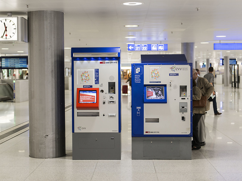 Des automates à billets des CFF trafiqués à Zurich