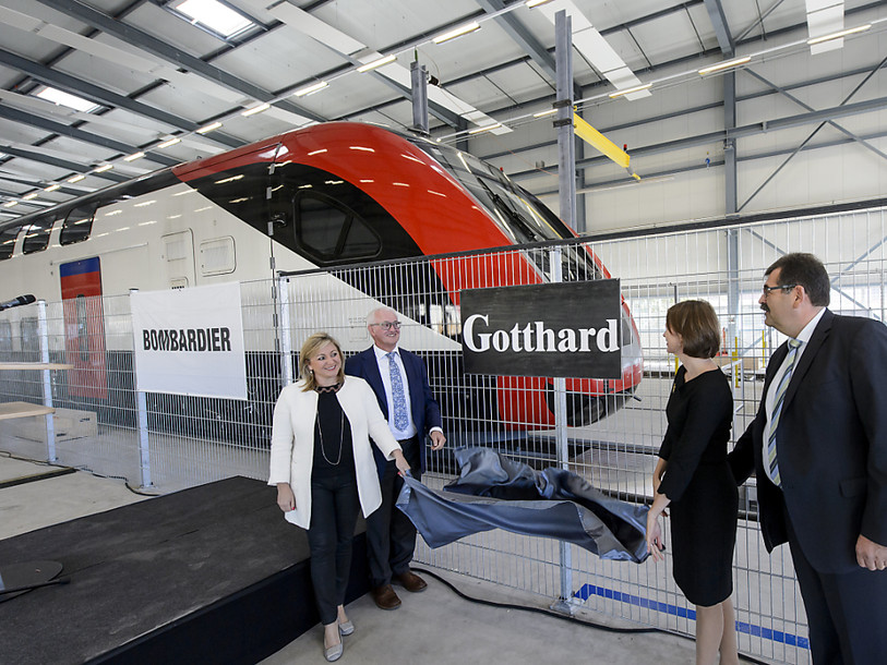 Bombardier inaugure une nouvelle halle à Villeneuve (VD)