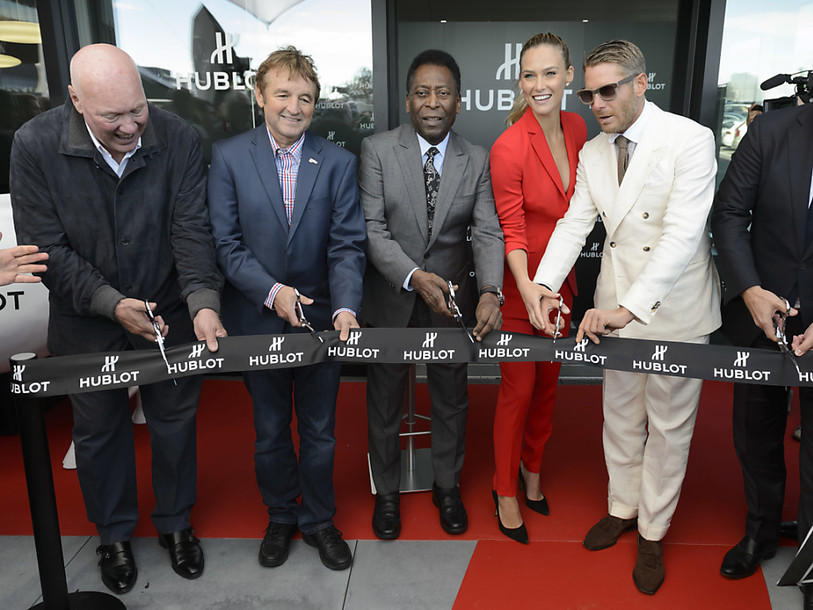 Pelé invité à Nyon (VD) pour l'inauguration de Hublot 2