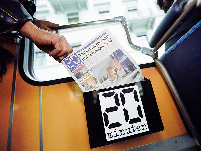 Double page publicitaire dans 20 Minuten pour contrer l'UDC