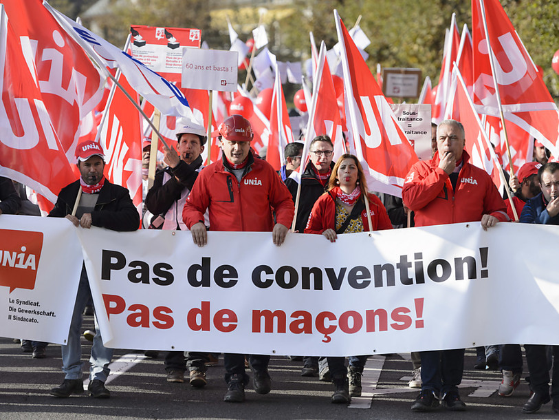 Chantiers romands à l'arrêt pour une nouvelle convention nationale