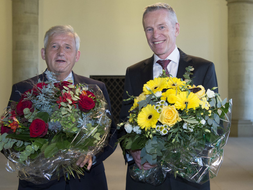 Les sortants Hans Stöckli (PS) et Werner Luginbühl (PBD) réélus