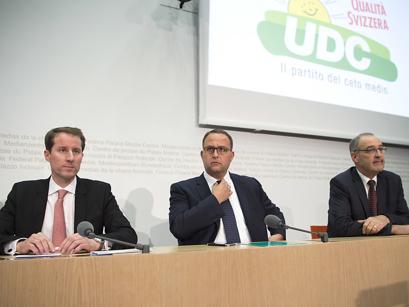 Parmelin, Aeschi et Gobbi sur le ticket UDC le 9 décembre