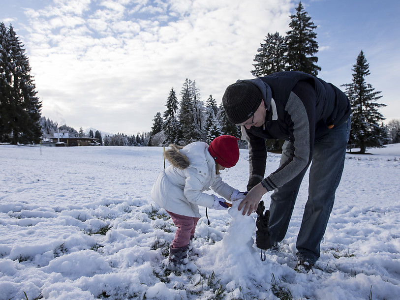 Premiers flocons de neige en Suisse