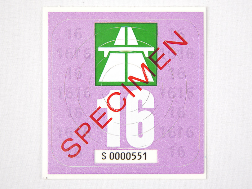 La vignette autoroutière 2016 est violette