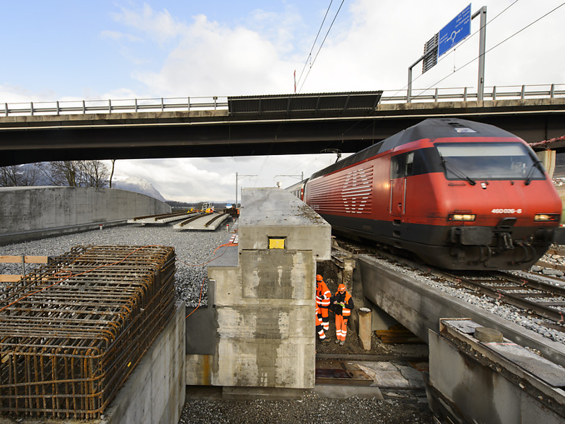 Opération spectaculaire des CFF sur la Grande Eau vers Aigle