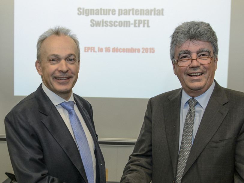 Swisscom et l'EPFL signent un accord de partenariat stratégique