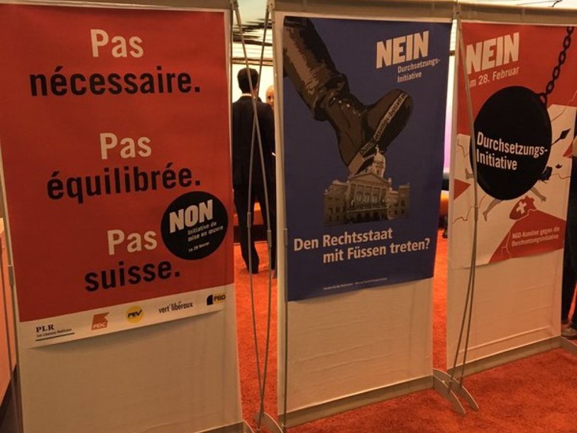 Criminels étrangers: campagne des partis contre l'initiative lancée
