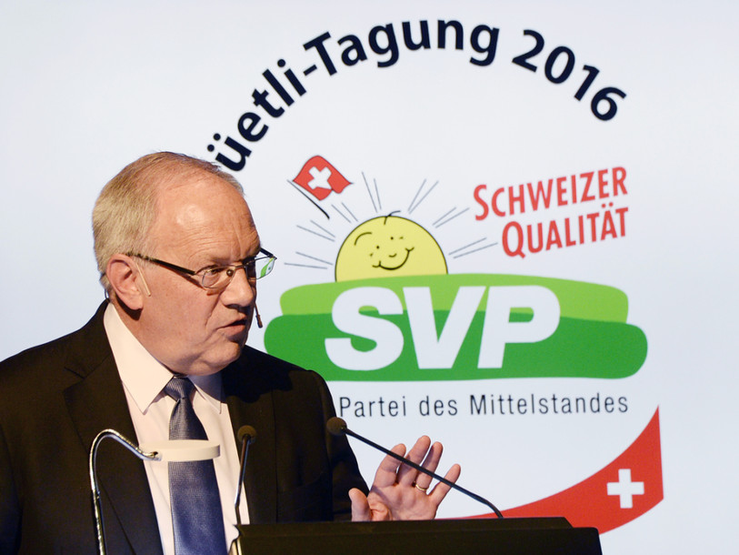 Johann Schneider-Ammann défend les bilatérales dans l'antre UDC