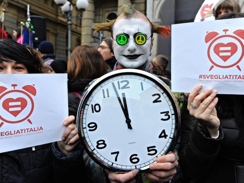 Les partisans des unions gays mobilisés en Italie