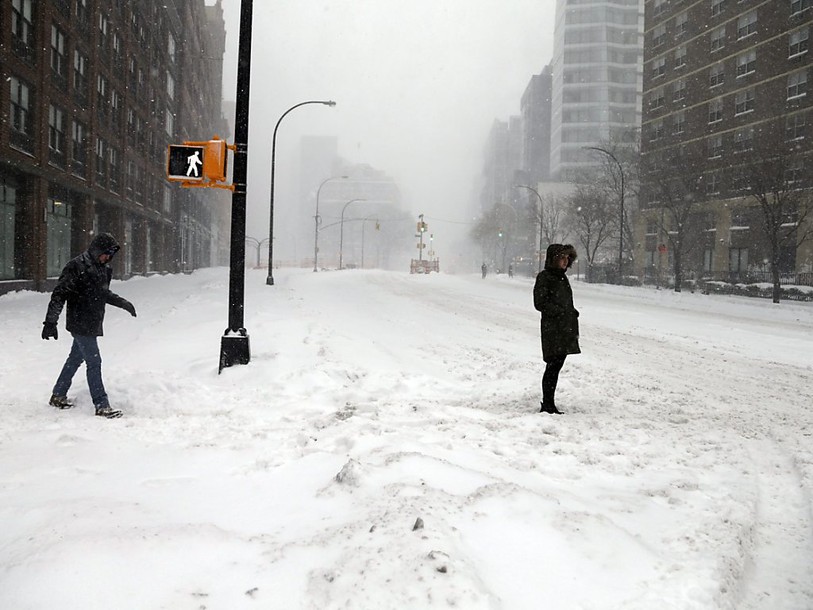 La neige prend d'assaut Washington et New York