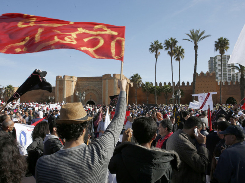Nouvelle manifestation d'enseignants stagiaires à Rabat, au Maroc